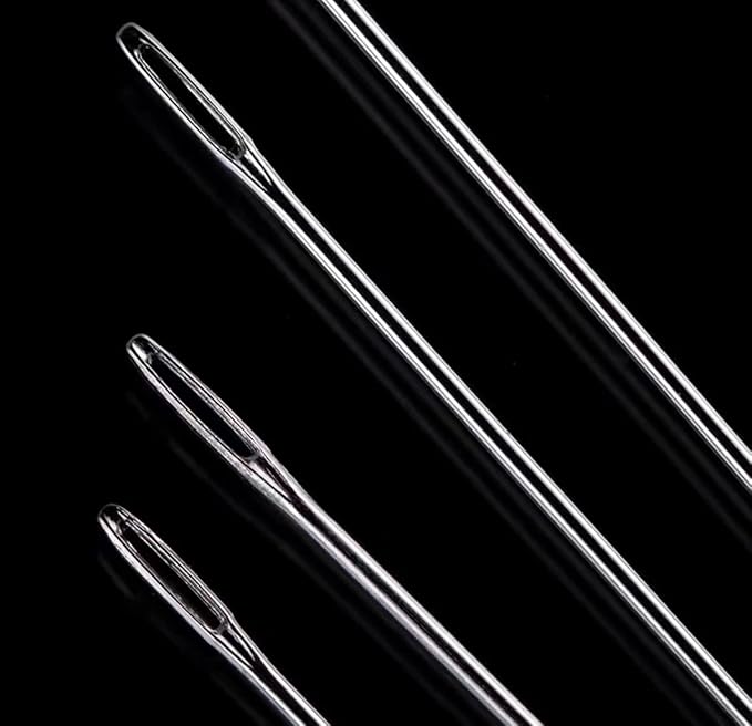 Marcobrothers 12" Professional Upholstery Large Eye Long Needle Easy to Thread, Hand Sewing Needle. (12 inch)