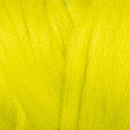 Kondoos Colored Natural Wool roving, 1 lb. Best Wool for Needle Felting, Wet Felting, handcrafts and Spinning. (Green Lime, 1 lb)