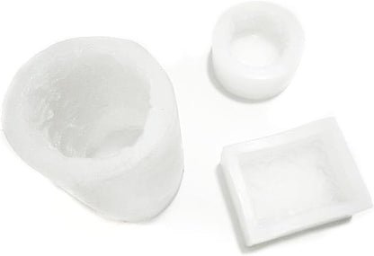 3PCS Rose Molds Silicone Candle Molds,Acxydm Valentine's Day Large Pillar Flower Silicone Mould 3D Candle Wax Molds Soap Mold,Rose Candle Making Mold for DIY Handmade