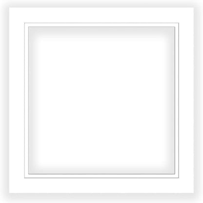 20x20 Mat for 12x12 Photo - Precut White on White Double Mat Picture Matboard for Frames Measuring 20 x 20 Inches - Bevel Cut Matte to Display Art Measuring 12 x 12 Inches - Acid Free ONE MAT