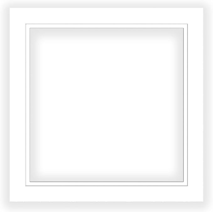 20x20 Mat for 8x8 Photo - Precut White on White Double Mat Picture Matboard for Frames Measuring 20 x 20 Inches - Bevel Cut Matte to Display Art Measuring 8 x 8 Inches - Acid Free ONE MAT