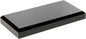 Plymor Black Acrylic Rectangular Beveled Display Base, 6" W x 3" D x 0.75" H, Pack of 2