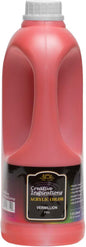 Creative Inspirations Acrylic Paint - Vermillion - 1.8 Liter - Smooth & Creamy Consistency, Vibrant Pigmentation, Great Coverage for Artists - Clean Up with Soap & Water