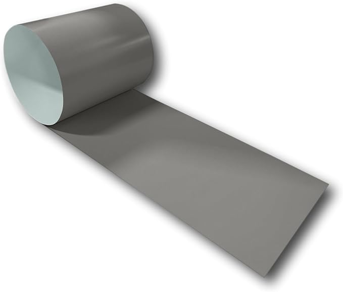 Eagle 1: 24 Gauge KYNAR 500 Sheet Metal Flashing Rolls-10 FT Long-Heavy Duty Pre-Finished Rolls-Commercial Grade-Roofing Flashing, Fascia Cover, Coping Cap-Multiple Sizes (24" x 10 FT, Slate Gray)