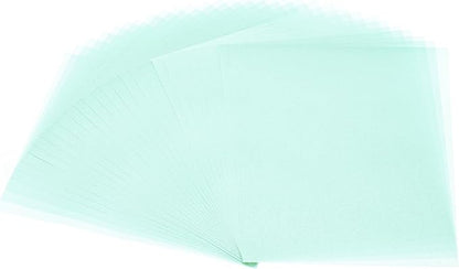PATIKIL 30 Sheets Vellum Paper 4.25x5.5, Vellum Paper Printable Translucent Paper 100GSM Colored for Invitations Laser Inkjet Printing Card Making Crafting Wedding Tracing, Blue