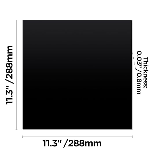 Anodized Aluminum Sheet Metal 11.3 x 11.3 x 1/32 Inch Metal Plates Engraving Blanks for CNC Laser Engraving DIY Card, 0.8MM Thin Decorative Aluminum Sheets for Crafting