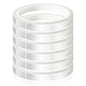 6 Rolls 10mm x33m(108ft) Clear Heat Tape,Transparent High Temperature Heat Resistant Tape,Heat Transfer Tape for Heat Press and Sublimation,Heat Transfer Vinyl,No Residue