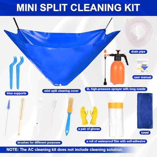 14Pcs Mini Split Cleaning Kit, Professional Mini Split Cleaning Bag - Image 5