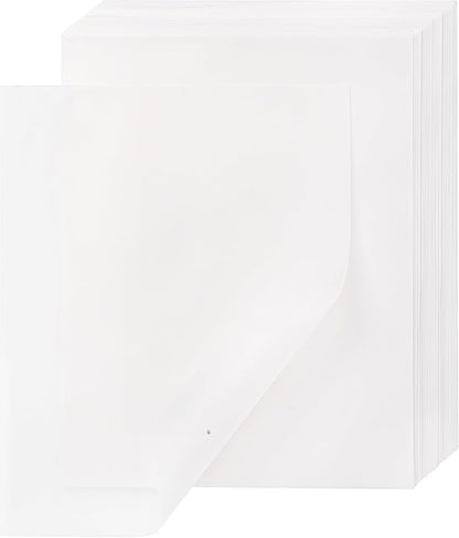 110 Sheets Transparent Vellum Paper - 8.5 x 11in 100GSM Translucent Matte Art Paper for DIY Printing Drawing Wedding Invitations Greeting Cards Decor Gift Wrapping PAP02TP110
