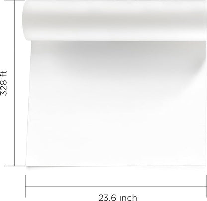 DTF Transfer Film Roll 23.6in x 328ft (Pack of 2) – Premium Plus Hot & Cold Peel – Double Matte Anti-Static – Heat Transfer Film for Vibrant Colors & Durable Prints – Works with All DTF Printers