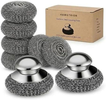 Steel Wool Scrubber, Stubborn Messes on Cookware, Oven & Kitchen Sinks by Hamgtrion