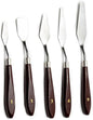 Artist Painting Knives Set - 5 Pieces Painting Knives Stainless Steel Spatula Palette Knife Oil Painting Accessories Color Mixing Set for Oil, Canvas, Acrylic