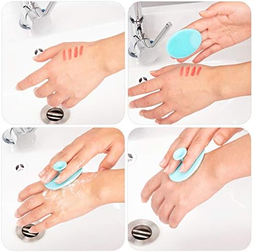 4 Pack Face Scrubber, JEXCULL Soft Silicone Facial Cleansing Brush Face - Image 3