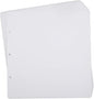 10 Sheets Double Sided Scrapbooking Refill Pages, 9.84x10.24" No Acid Thick Additional Craft Paper Cardboard for ALL ADVcer 10x10 inch Three-Ring Loose-Leaf Binder Photo Album Scrapbook (White)