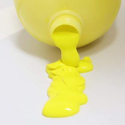 Mont Marte Discovery School Acrylic, 2 PACK, Lemon Yellow, 1/2 Gallon (2 Liter). Ideal for Students and Artists. Excellent Coverage and Fast Drying. Pump Lid Included.