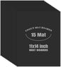 AUEAR, 15 Pack 11x14 Uncut Matte Boards Black Photo Mat Board Great for Picture Framing, Print, Artwork