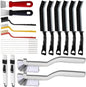 23Pcs Crevice Cleaning Brush Set, Hard Bristle Scrub Brushes Tools by Unimart