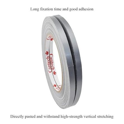 HAHIYO Silver 0.25Inch Wide Floral Tape, Waterproof Florist Tape Flower Wrap Adhesive Waterproof Decorative Tape for Bouquet Stem Wrapping Flower Arranging Craft, 2Rolls 200Feet/66Yard Total