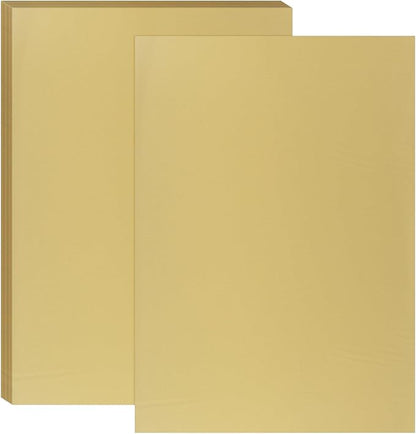 PATIKIL 11.7x8.3" Hot Stamping Foil Paper Sheet, 20 Sheets A4 Heat Transfer Hot Stamping Paper Foil for Leather DIY Logo Decor Craft Gift Package Scrapbook Card, Matt Gold