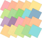 Ganeen 60 Pcs 10 x 10 Inch Pastel Pure Cotton Quilting Fabric Squares Candy Solid Quilted Fabric Bundles Rainbow Color Fat Patchwork Precut Stripes for Handmade Material Sewing DIY Crafts