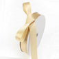 5/8" x 100 Yards Champagne Polyester Satin Ribbon Single Faced Bulk Fabric Ribbons for Gift Wrapping, Crafting, Bows Making, Sewing, Wedding, Home Decor