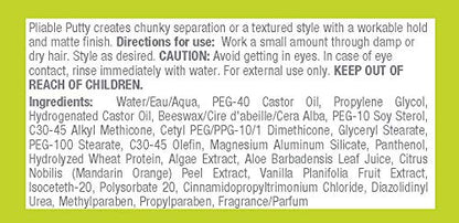 GREAT CLIPS Solutions Pliable Putty, 2oz | Finishing Hair Product w/Medium, Workable Hold | Provides Flexibility & Texture