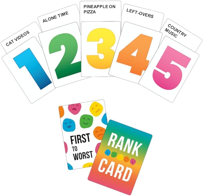 Party Game - The Card Game About How Your Friends and Family Rank Things for Kids, Teens, Adults, Families & Fun Parties with Polarizing Priorities