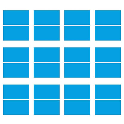 Laser Engraving Blank Blue ABS Double Color Plastic Sheet, 11.8x6.49x0.05 inch Materials Double Color Plastic Sheet for Interior Signs, Badges (Blue)