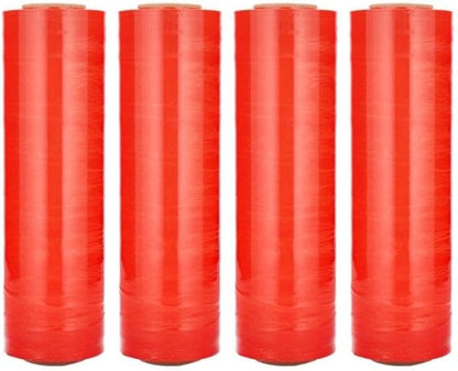 PSBM Orange Stretch Wrap, 15 Inch x 1476 Feet, 8 Pack, Tinted Pre-Stretched Shrink Wrap Film for Moving, Packaging, Pallet Wrapping