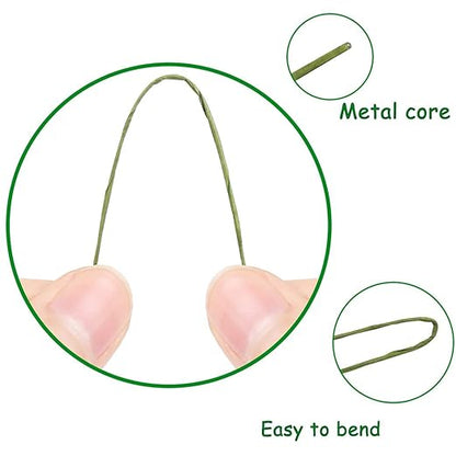 CCINEE 26 Gauge Dark Green Floral Wire Stem for Flower Arrangement Craft Supply,16 Inch,200PCS