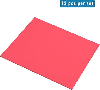 QIDIWIN EVA Foam Craft Sheets - 9x12 Inch 2mm Thick Versatile Non-Adhesive Foam for DIY, Cosplay, Scrapbooking, Classroom Projects - Durable, Flexible, Perfect for Crafting, 12 Pack(Red)