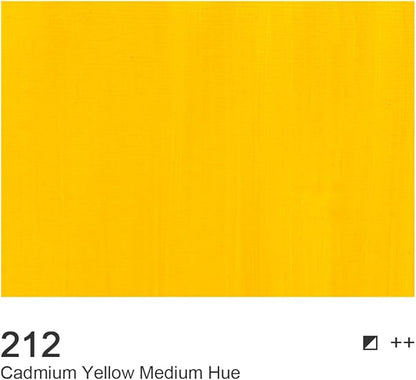 AUREUO Cadmium Yellow Medium Hue Acrylic Paint, 4 Fl Oz / 120ml Single Tube, Rich Pigment Art Craft Paints for Canvas, Rocks, Wood, Ceramic, Fabric