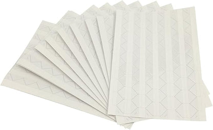 10 Sheet (1020-pack) Photo Corners Self Adhesive PVC Paper Photo Foto Corner Stickers for Scrapbooking Personal Journal (White)