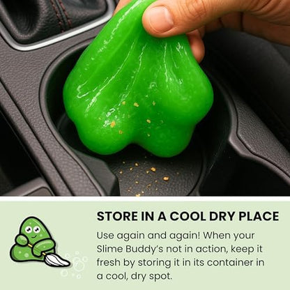 Slime Buddies Car Detailing Slime, Apple 12 Pack. Reusable Dust Remover - Image 2