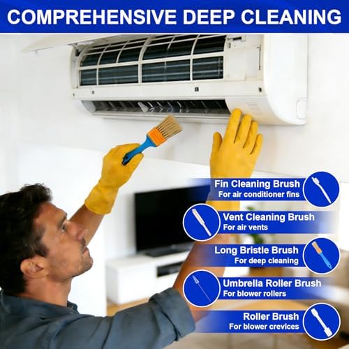 14Pcs Mini Split Cleaning Kit, Professional Mini Split Cleaning Bag - Image 6