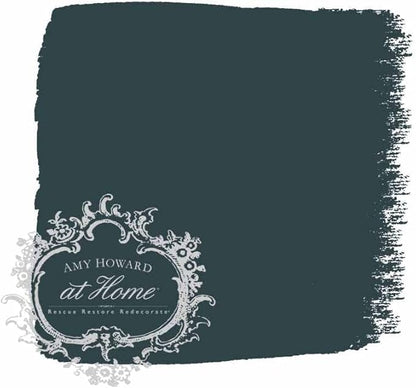 AMY HOWARD AT HOME Chalk-Based One Step Paint for Furniture, Cabinetry, Decor, Finish, and More | No Stripping, Sanding, or Priming | Dark Base | 32 Ounce | Midsummer Nights