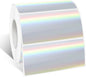 1" x 2" Holographic Thermal Label Stickers,Printable Rainbow Glitter Thermal Printer Sticker Labels for Gift Wrapping, Self-Adhesive Name Price Tag DIY Custom Logo Design (500 pcs)