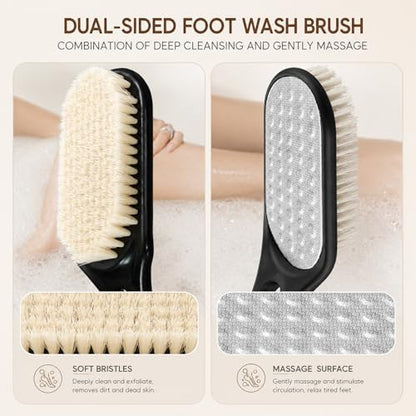Long Handle Foot Scrubber for Shower, Extendable Foot Brush - Image 4