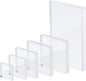 Clear Acrylic Stamping Blocks, 6 Pcs Transparent Jewelry Display Risers Base Wedding Flat Lay Props for Photography Crafts Stamping Card Making Tools