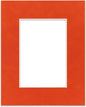 8x10 Mat Bevel Cut for 5.5x8.5 Photos - Acid Free Orange Suede Precut Matboard - For Pictures, Photos, Framing - 4-ply Thickness