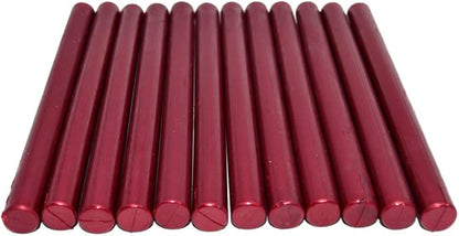 Sealing Wax Rod Sparkles Blood Red for Large Size Glue Gun - Pack of 12