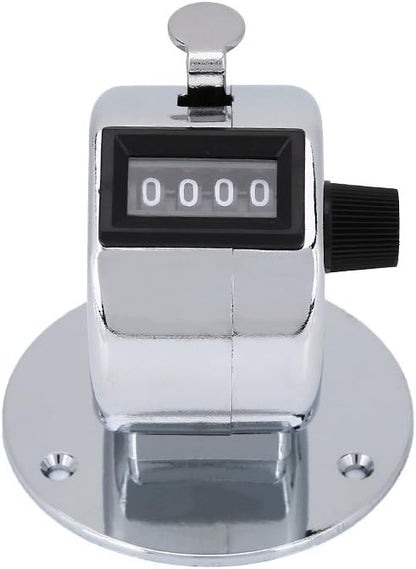 Bnineteenteam 5pcs Hand Tally Counters, 4 Digit Mechanical Palm Counter Handheld Number Click Counter Tally Clicker Counter for Sports Games Golf