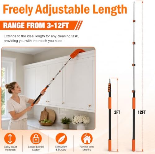 LAANPOLE 20FT High Reach Duster Cleaning Kit - Image 6