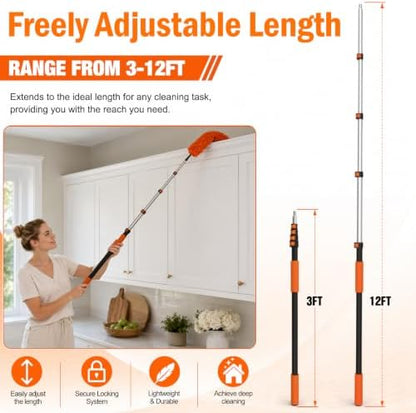 LAANPOLE 20FT High Reach Duster Cleaning Kit - Image 6