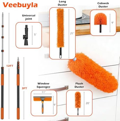 20FT Reach Extendable Ceiling Duster Kit - Image 2