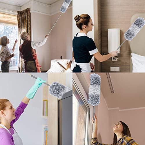 DELUX Microfiber Feather Duster Extendable Duster - Image 4