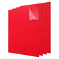 uxcell 4Pcs Acrylic Sheets 12x12 Inch Acrylic Panel 1/8 Inch-3mm Plastic Board for Picture Frames Sign Holders DIY Display Projects Craft, Red