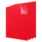 uxcell 4Pcs Acrylic Sheets 8x8 Inch Acrylic Panel 1/8 Inch-3mm Plastic Board for Picture Frames Sign Holders DIY Display Projects Craft, Red