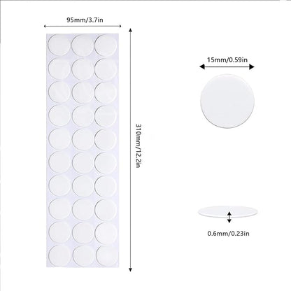 Adhesive Stick dots Two-Sided Sided Mounting Putty Stick Tack for Wall Hanging Crafts Balloons Festival Party Decorations,Clean Removable(0.59"*0.59"-250)