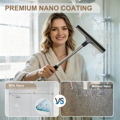 55"-60" W X 78" H Frameless Sliding Shower Doors Brushed Nickel - Image 3
